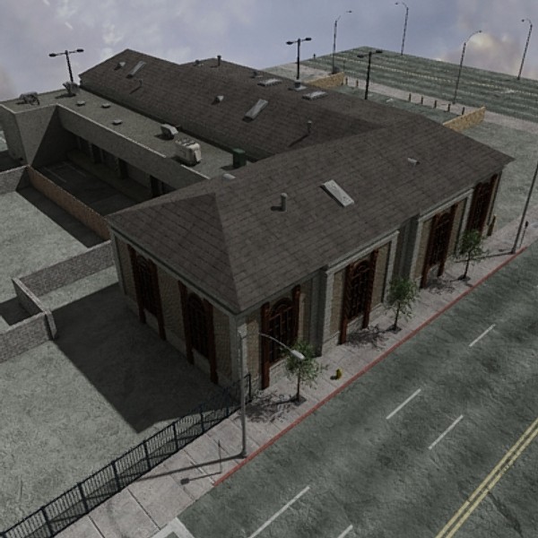 post set lights 3d max - Post Office by dastolidigital