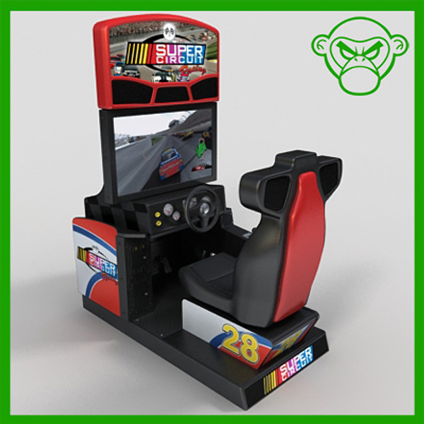 arcade racing 3d model - arcade racing by monkeyodoom