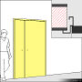 208 Door metal double