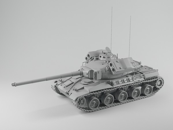 3d amx-30 main battle tank model - AMX-30 Main Battle Tank Launcher by dentonvanzan