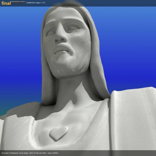 cristo redentor redeemer christ 3d obj - Cristo Redentor(Redeemer Christ)-statue by VirtualWax