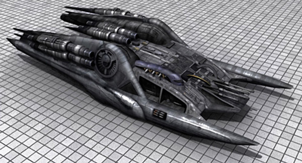 cylon heavy raider 3d model - Cylon Heavy Raider by Tekspdy