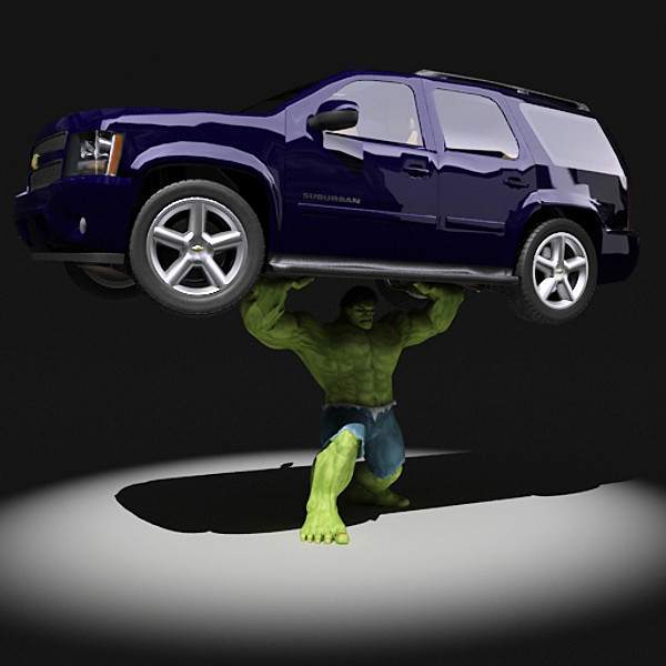 hulk rigged biped 3d model - Hulk Rigged by fabelar
