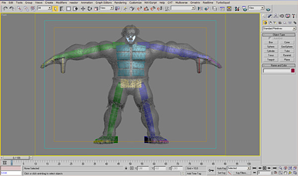 hulk rigged biped 3d model - Hulk Rigged by fabelar