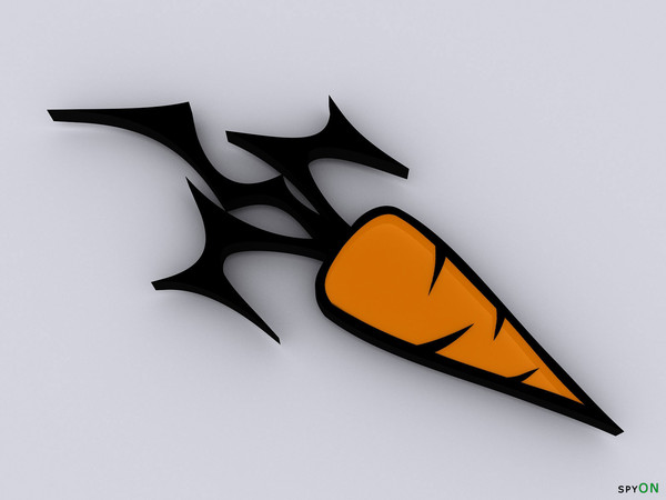 carrot logo 3d model - Carrot model by Drebezg_Kontaktov