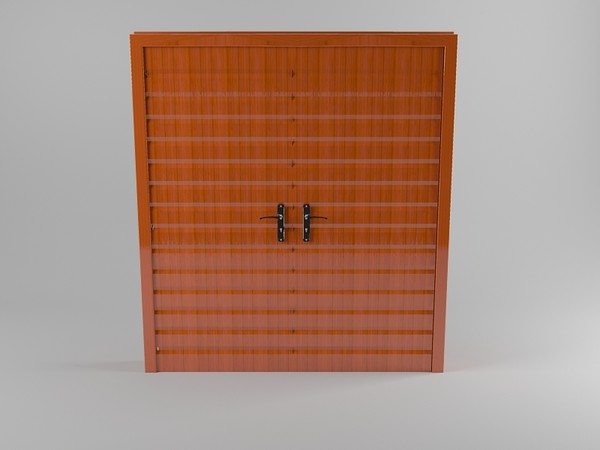double door 3d model - Double door by dentonvanzan
