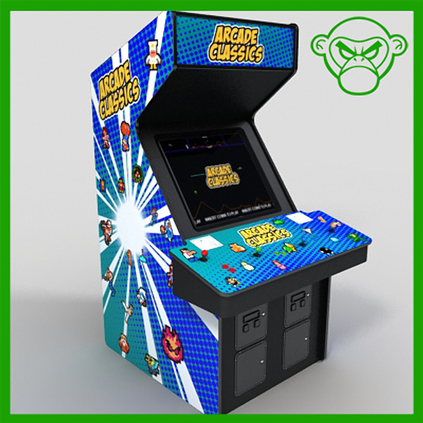 3d stand arcade 4 player model - stand up arcade 4 player by monkeyodoom