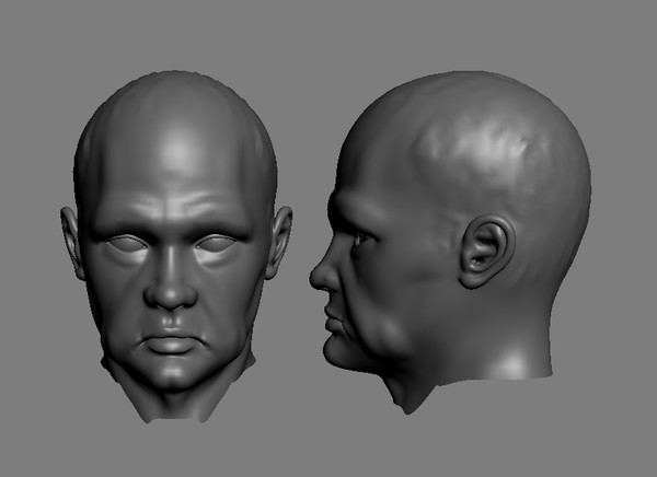 3d male head model - thomas by dentonvanzan