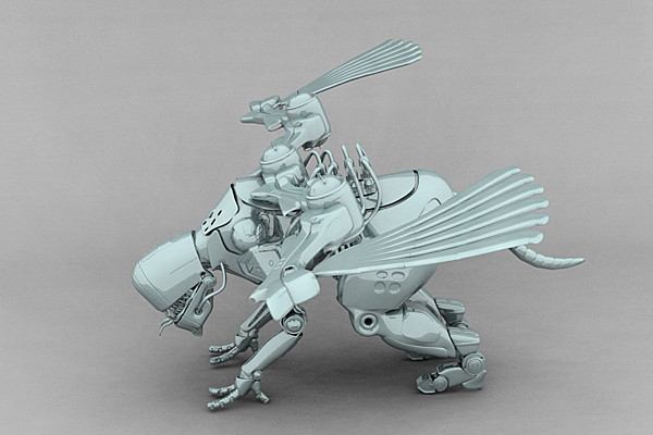 3d max mech - Angel by dentonvanzan