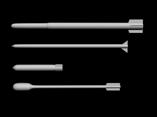 missiles 3d model - Missiles by 25leonard25
