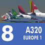 airbus a320 europe airlines 3d model