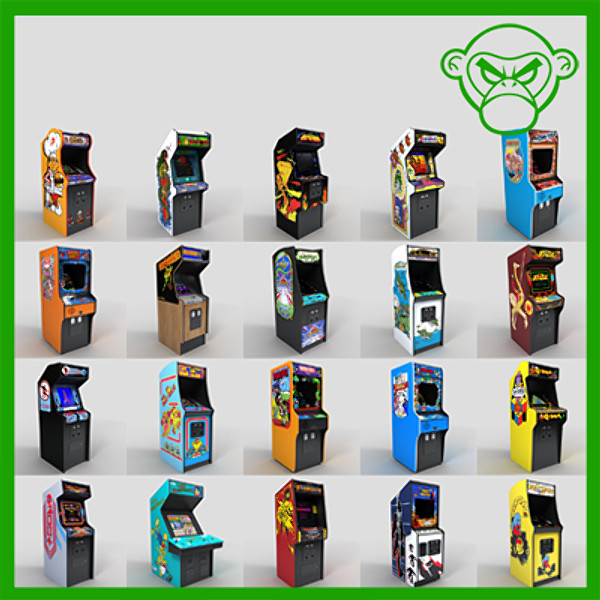 3d model arcade stand ups - - arcade stand ups by monkeyodoom