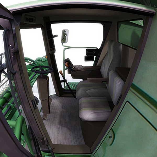 combine harvester draper platform 3d model - Combine Harvester 1 with Draper Platform by papillon