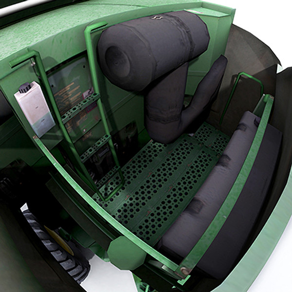 combine harvester draper platform 3d model - Combine Harvester 1 with Draper Platform by papillon