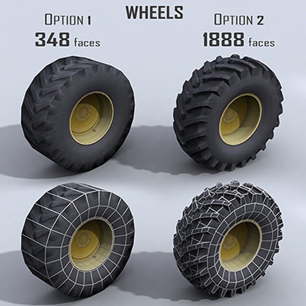 combine harvester draper platform 3d model - Combine Harvester 1 with Draper Platform by papillon