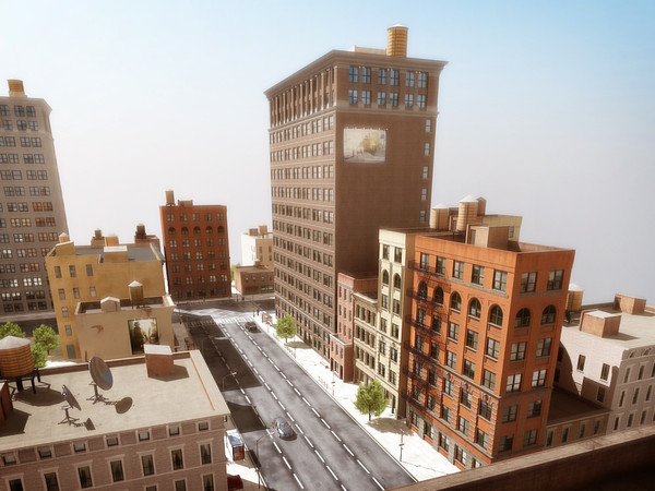 city street 3d model - CITY STREET by Nodexis