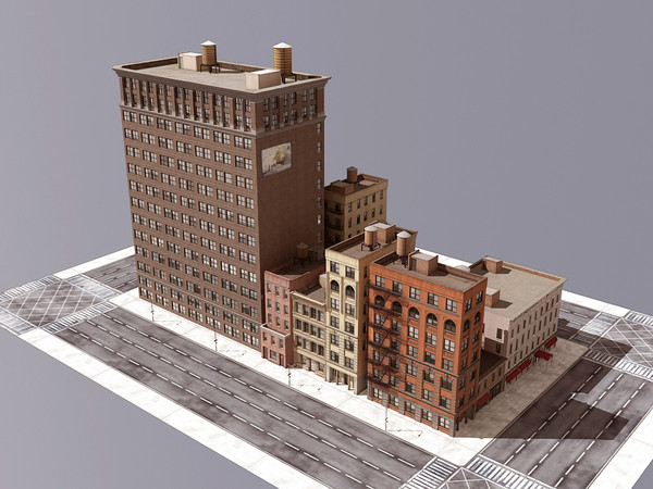 city street 3d model - CITY STREET by Nodexis
