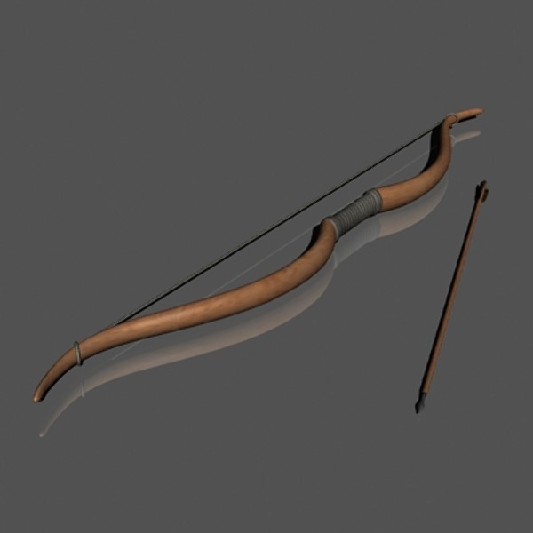 3dsmax greek bow arrow - Bow and Arrow by mostlysquare