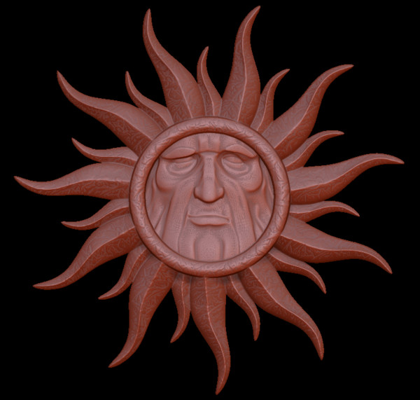 3d model of relief cnc - SunMan01 by orixx