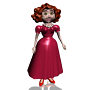 toon woman 3d max