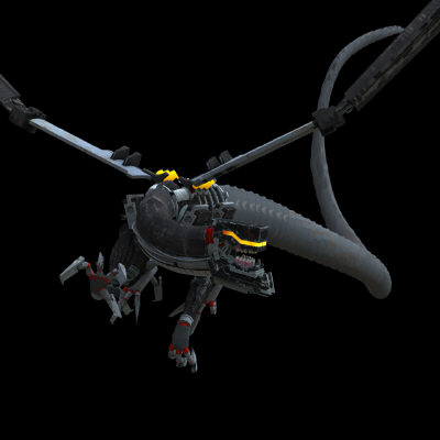 robot dragon 3d obj - robot dragon by mxdirector
