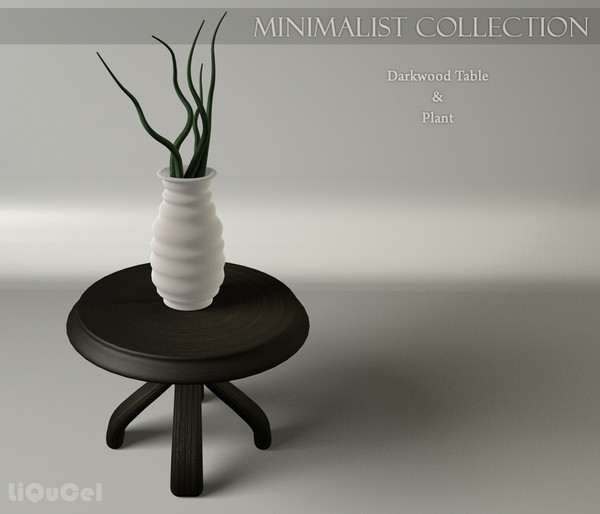 3d table plant s minimalist model - LiQuCel