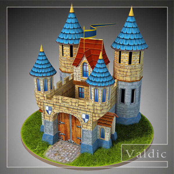 castle animation max - Castle by valdic