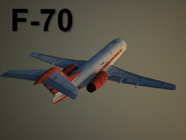 fokker f-70 70 3d model - Fokker F-70 by Alexander Miller