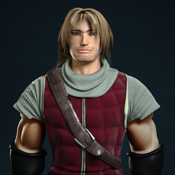 medieval warrior man 3d model - Warrior by Artell