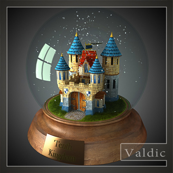 max snow globe castle - Castle toy by valdic