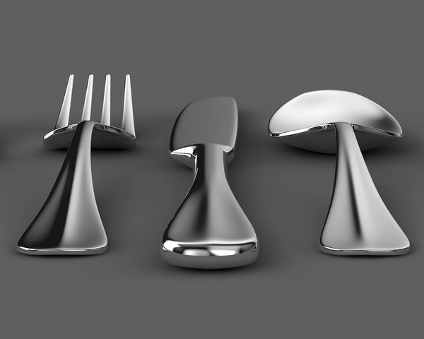 flatware silverware dining 3ds - Complete Place Setting by 3DGathering