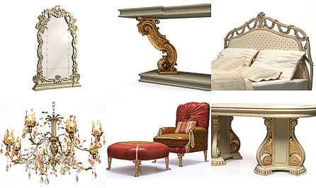 classical furniture lusters max - Collection of Classical Furniture and Lusters by Kstudio