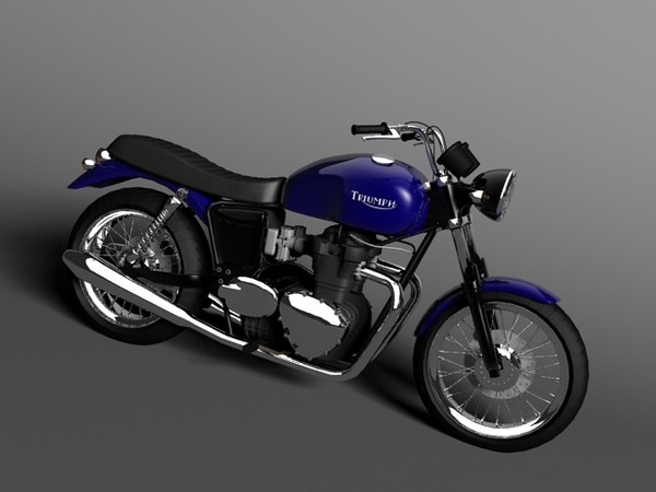 3d cruiser triumph bonneville - Triumph Bonneville 2008 by Gonzo_3d