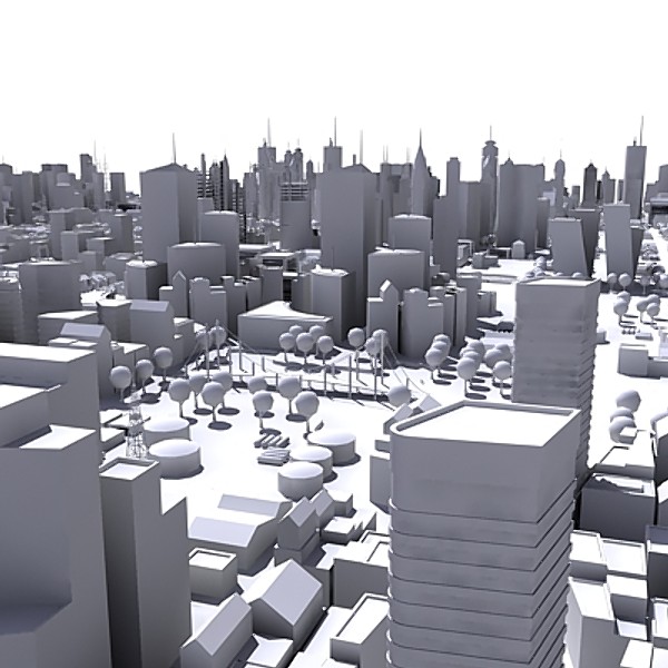 3d model cityscape city - Cityscape 3D  001.zip by Modular3D