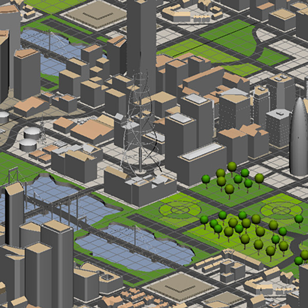 3d model cityscape city - Cityscape 3D  001.zip by Modular3D
