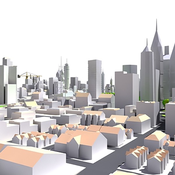 3d model cityscape city - Cityscape 3D  001.zip by Modular3D