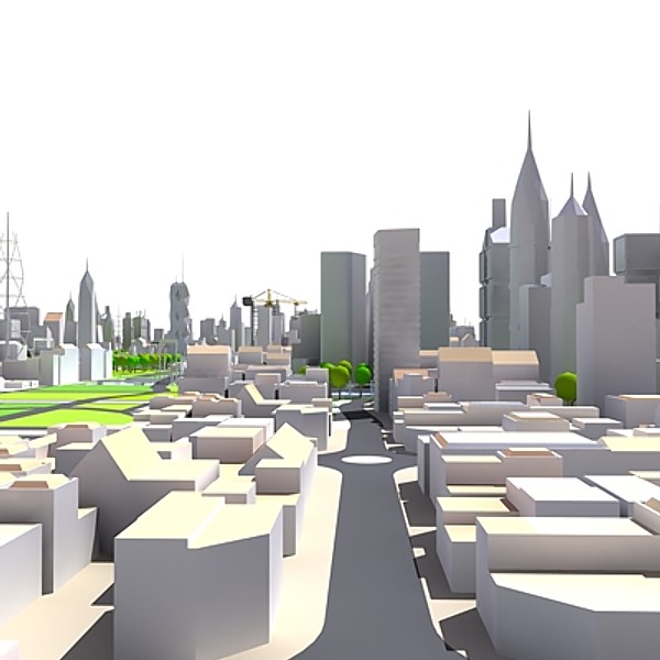 3d model cityscape city - Cityscape 3D  001.zip by Modular3D