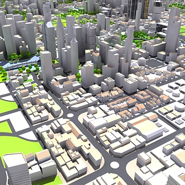 3d model cityscape city - Cityscape 3D  001.zip by Modular3D