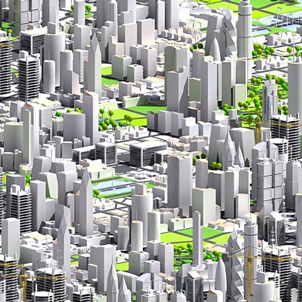 3d model cityscape city - Cityscape 3D  001.zip by Modular3D
