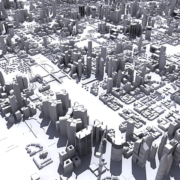 3d model cityscape city - Cityscape 3D  001.zip by Modular3D