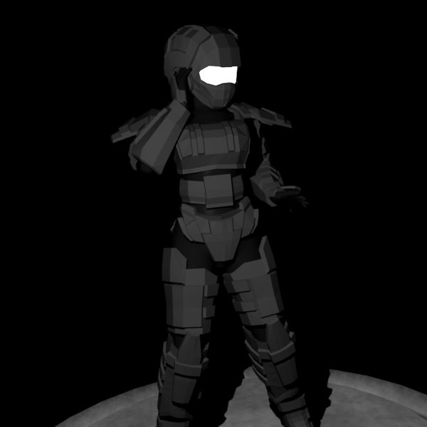 force recon armour female body 3d 3ds - Force Recon Armour by ChrisStolze