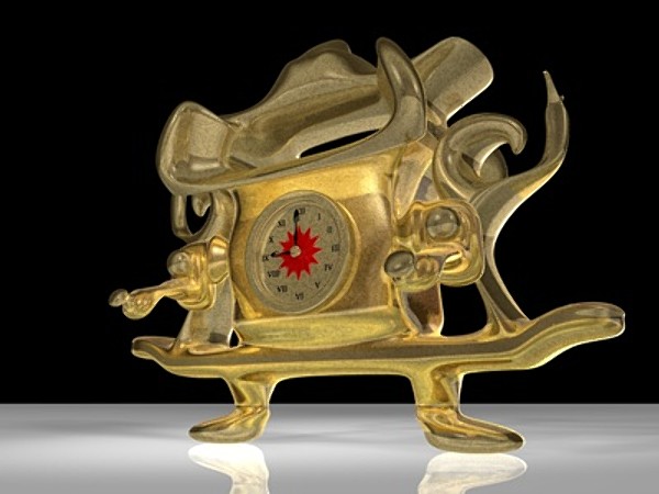 3ds antique clock - Antique Clock by Whong