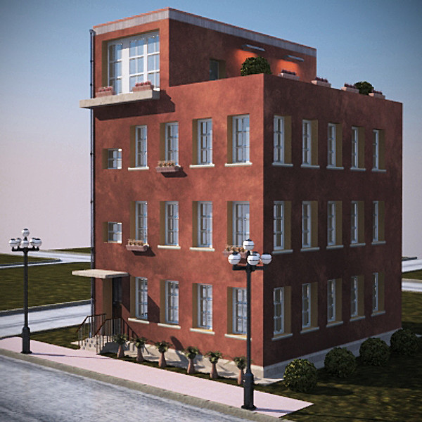 3d model of house building - House 2 by Stubborn3D