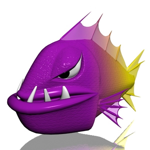 angry piranha 3ds - Angry piranha 3D... by supercigale