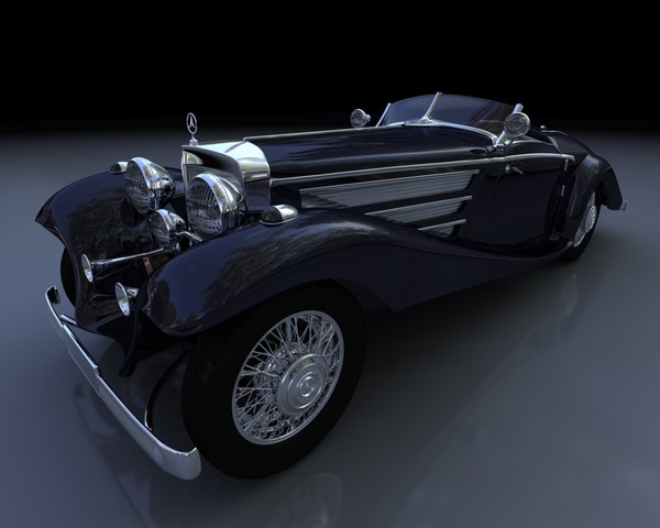 mercedes-benz k540 roadster spezial 3d c4d - Mercedes-Benz K540 Spezial Roadster C4D by 3depix