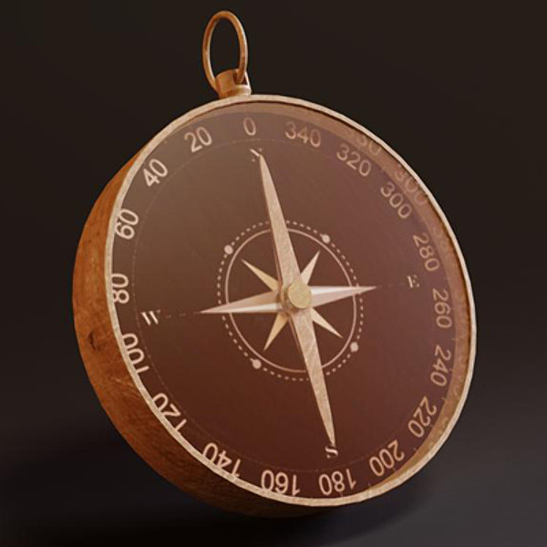 3d compass magnetic model - compass by loretah