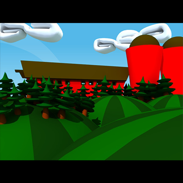 farm cartoon 3d max - Cartoon Farm by utanmaz