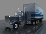 w900 semi-truck truck 3d max