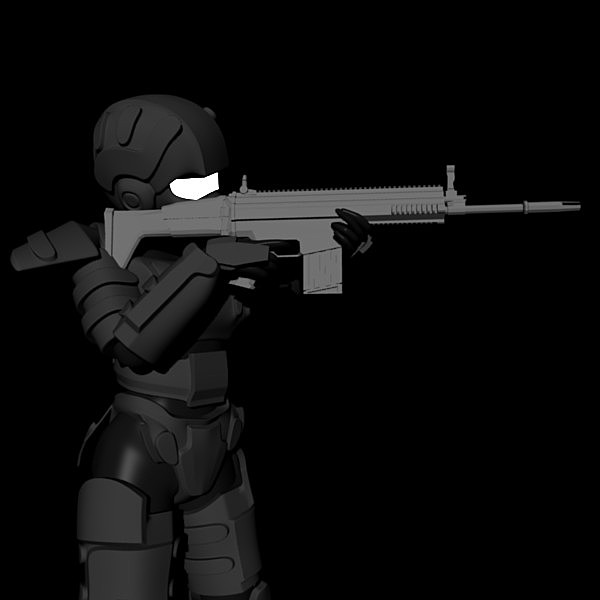 3d model high-poly female concept - High-Poly Female Spec-Op Concept by ChrisStolze