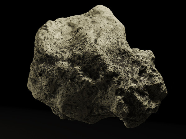 maya meteorite rock - meteorite by cgbeige